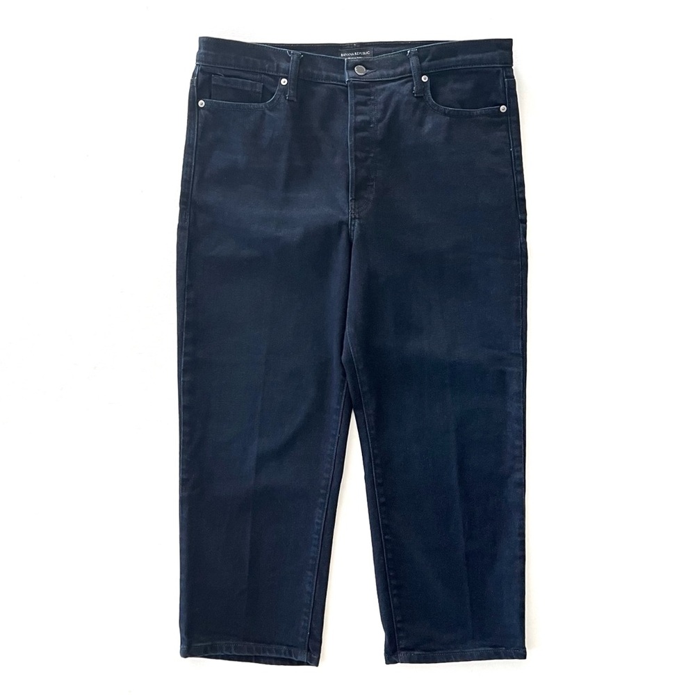 Banana Republic High Rise Straight Jeans in Light Black Wash Size 32 Short